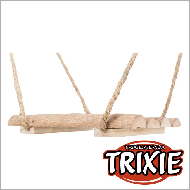 ТРИКСИ Украина - Качели Trixie 51697 для птиц (сосна), 19.5х19.5х27см