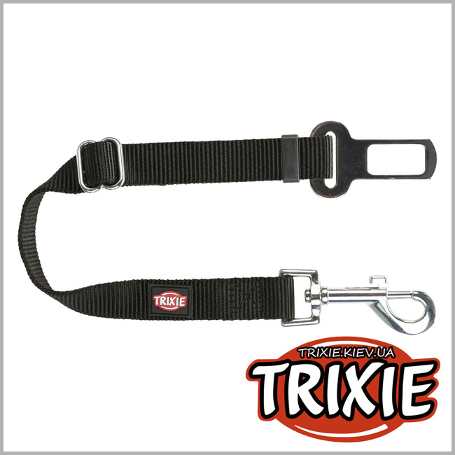 ТРИКСИ Украина - Авто ремень безопасности для животных Trixie 12771, XS-S: 30-45см/20мм, черный