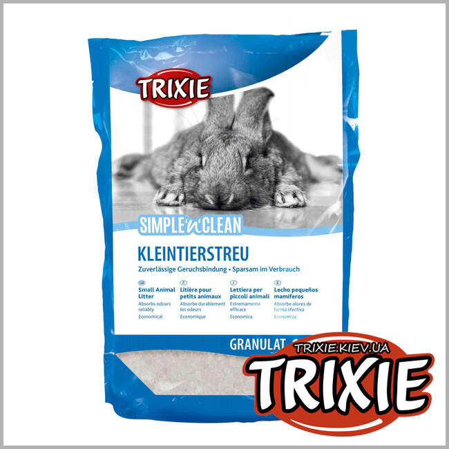ТРИКСИ Украина - Силикатный наполнитель для грызунов TRIXIE Simple & Clean (1L / 400g)