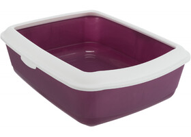 Туалет с рамкой Trixie Classic Litter Tray  ( 37 * 15 * 47 см  ягодный ) - Trixie