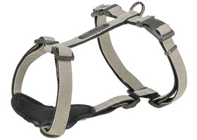 Шлея Trixie 1969819 CityStyle H-harness для собак бавовна M–L 52–75 см 20 мм світло-сіра - Trixie