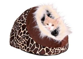 Лежак-пещера  для кошки TRIXIE - Minou (Размер: 35х26х41см, Цвет: жираф) - Trixie