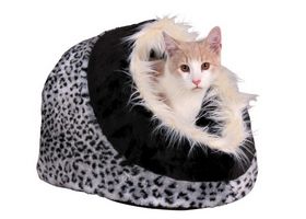 Лежак-пещера  для кошки TRIXIE - Minou (Размер: 35х26х41см, Цвет: снежный барс) - Trixie