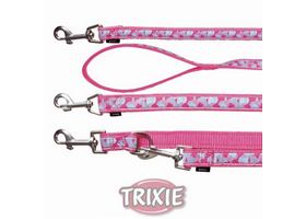 Поводок регулируемый для собак TRIXIE - Роза ( Размеры: 2,00 м / 15 мм и 2,00 м / 20 мм, нейлон, розовый) - Trixie