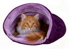 Лежак-пещера  для кошки TRIXIE- My Kitty Darling (фиолетовый) - Trixie