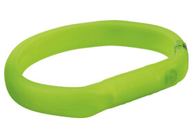 Ошейник для собак Trixie 12685 Flash Light Ring USB с подсветкой силиконовый зеленый размер L-XL 70 cм/18 мм - Trixie