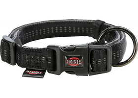 Ошейник Softline Elegance-TRIXIE (S-M: 30-45см/15мм, черный/графит) - Trixie