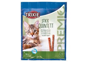 Лакомство для кошек Trixie 42724 PREMIO Stick Quintett домашняя птица и печень 25г - Trixie