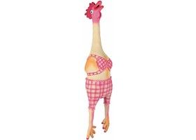 Курка в піжамі Trixie Hen Dog Toy (оригінальний звук 48см) - Trixie