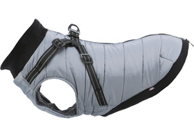 Пальто Trixie 680344 зі шлейкою Pontis S: 36см, сірий - Trixie
