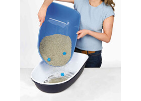 Туалет із розділеною системою Trixie Berto Hygienic separate (39*22*59cm блакитний/петрол/білий) - Trixie