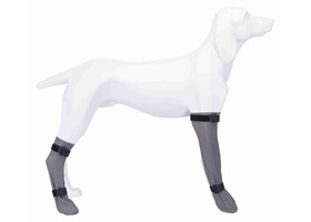 Захисні шкарпетки Trixie 19431 для собак,силікон, S: 6cм/30cм, сірий - Trixie