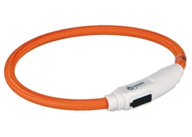 Светящийся USB ошейник TRIXIE(USB 35см / 7мм оранжевый) - Trixie