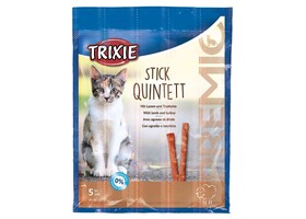 Лакомство для кошек Trixie 42723 PREMIO Stick Quintett с мясом баранины и индейки 25г - Trixie