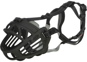 Намордник Trixie 17614 Muzzle Flex для собак черный силикон L 31 см - Trixie