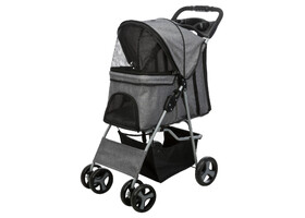 Коляска для тварин Trixie 28959 "Buggy", 47х100х80см, 4.9кг, сірий - Trixie