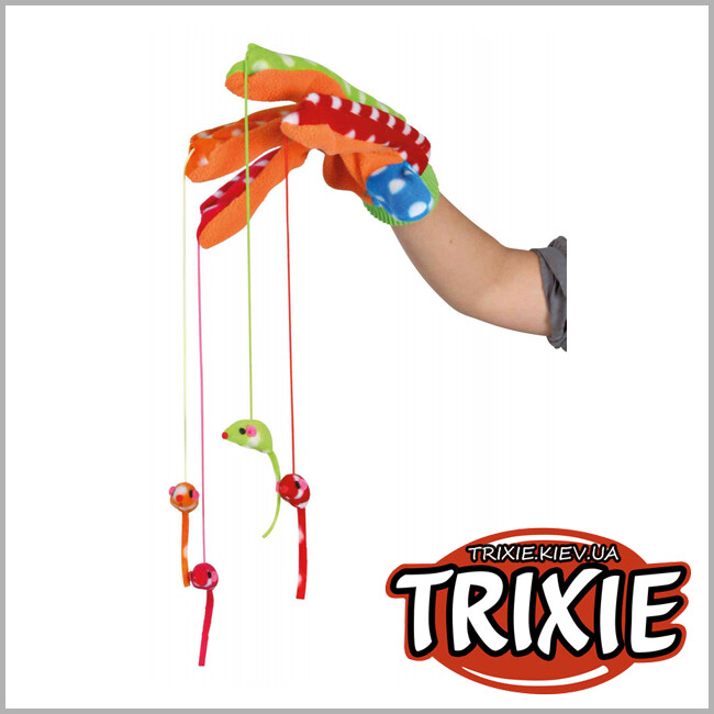 ТРІКСІ Україна - Рукавичка з 4 мишами для кішки TRIXIE