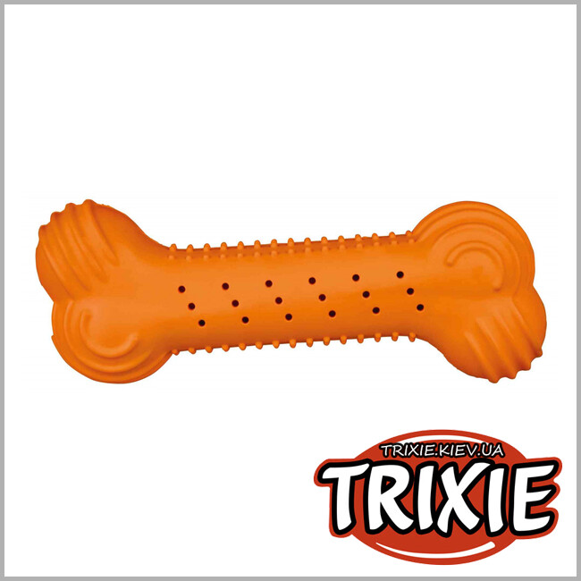 ТРИКСИ Украина - Шуршащая кость для собак TRIXIE (резина 18см)