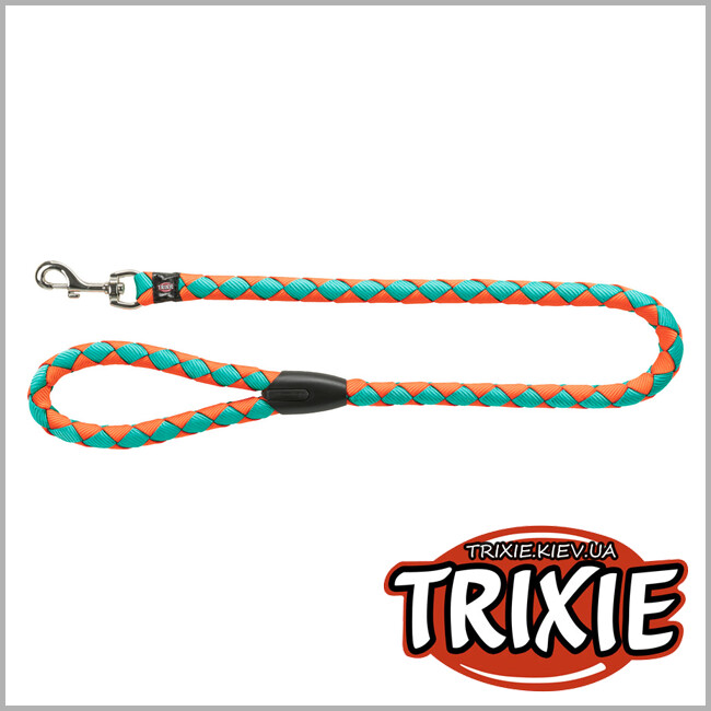 ТРИКСИ Украина - Поводок Cavo-TRIXIE ( S-M: 1.00м/12мм, папайя/океан)