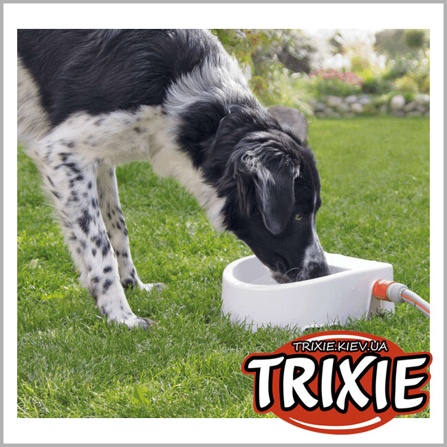 ТРИКСИ Украина - Автоматическая уличная поилка TRIXIE (1.5л/24х10х23см, белый)