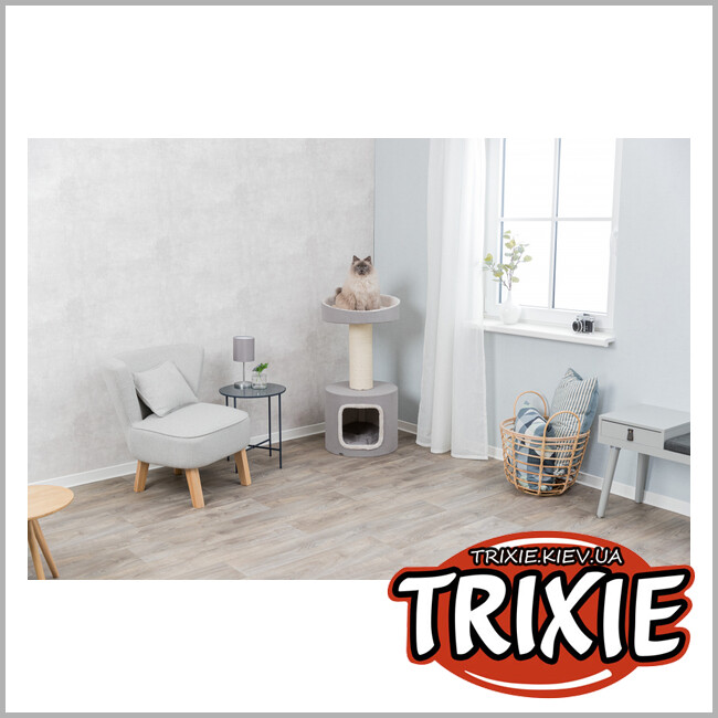 ТРИКСИ Украина - Драпак-домик XXL Salva - TRIXIE (47х 15/12 х 99см, серо-коричневый)
