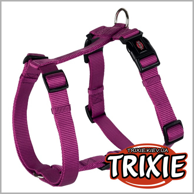 ТРІКСІ Україна - Шлей для собак TRIXIE Premium (Розмір: 20–30 cм/10мм, Колір: ягідний)