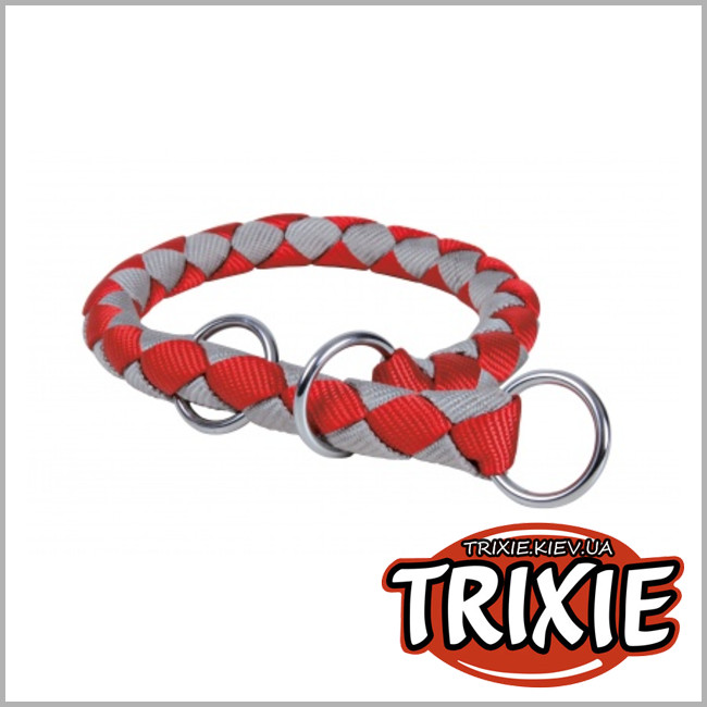 ТРИКСИ Украина - Ошейник-удавка для собак TRIXIE - Cavo (Размер:39-45см/12мм, Цвет:красный/серебро)