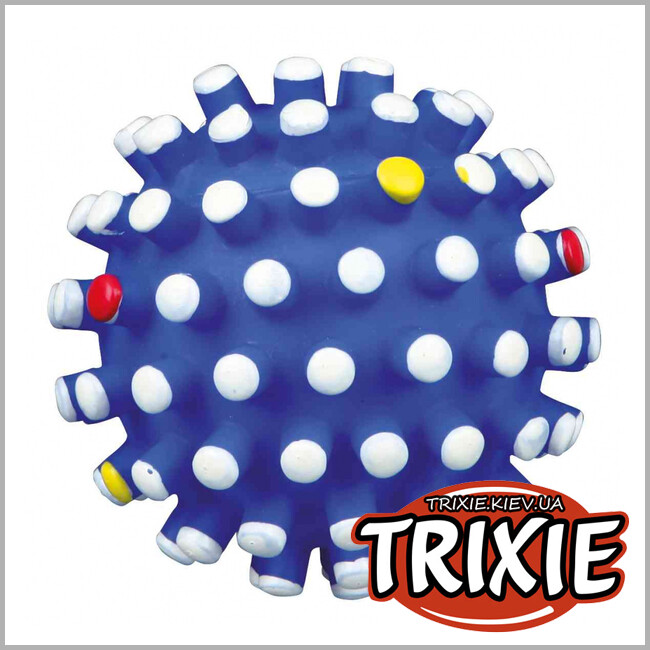 ТРИКСИ Украина - Виниловый мяч с шипами для собак TRIXIE (со звуком 6см)