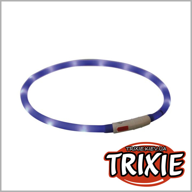 ТРИКСИ Украина - Светящийся USB ошейник для собак Trixie USB Flash Light Ring (70 cm*10 mm)