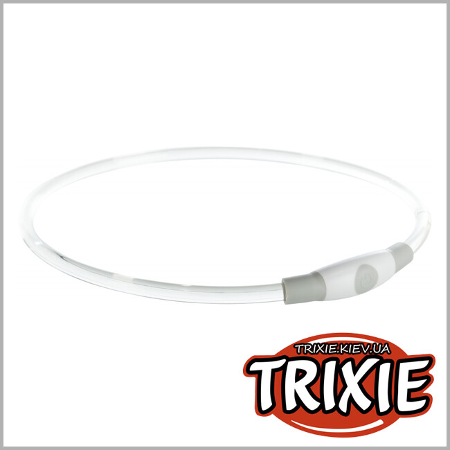 ТРИКСИ Украина - Светящийся ошейник Flash USB - TRIXIE  (S–M: 40см/8мм,многоцветный)