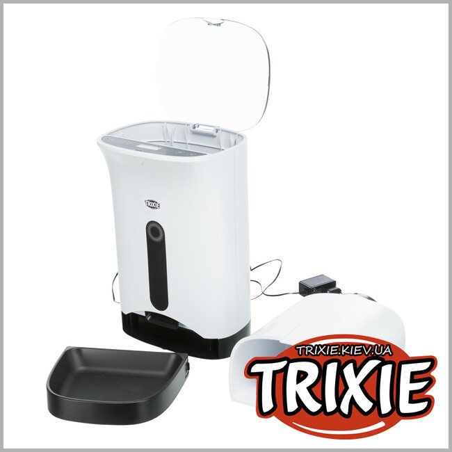 ТРИКСИ Украина - Кормушка автоматическая c динамиком для сообщений Trixie TX8 Automatic Food Dispenser (4.3л / 24*38*19см)