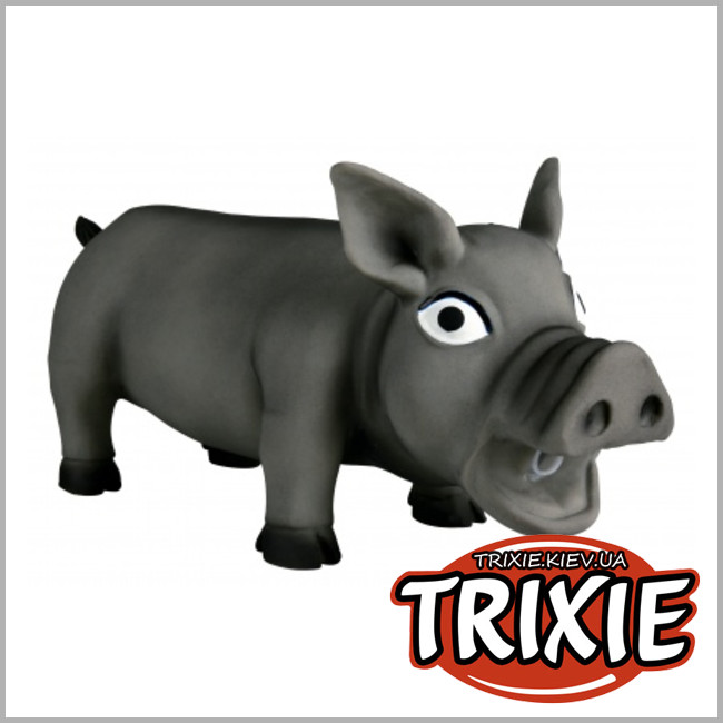 ТРИКСИ Украина - Игрушка для собак TRIXIE Поросенок хрюкающий (латекс 32см)