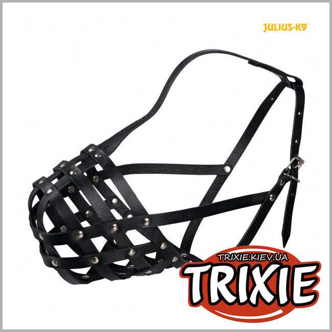 ТРИКСИ Украина - Намордник TRIXIE Julius-K9 (кожа, XL, 34см/31см,черный)