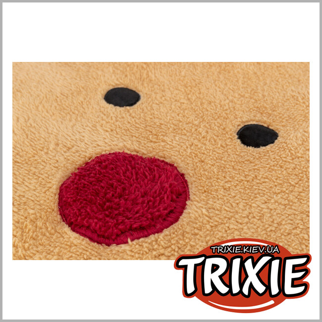 ТРИКСИ Украина - Лежак "Рождественский олень" Trixie 92374 круглый светло-коричневый 60 см