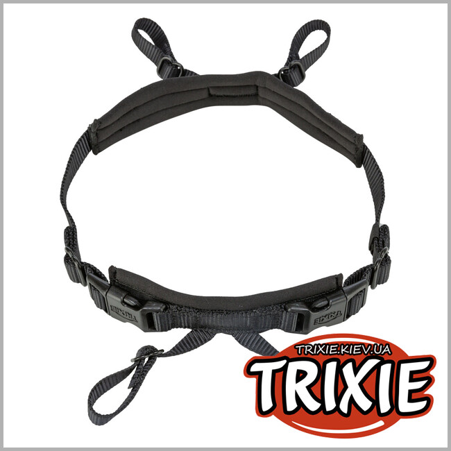ТРІКСІ Україна - Адаптор для шлеї Trixie 13086 "Stay", M-L: 46-72см/20мм, чорний
