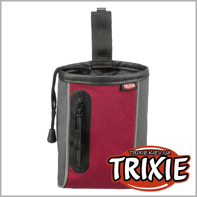 ТРИКСИ Украина - Сумка для лакомства 32287 2 в 1 на пояс Trixie с клипсой/контейнером для пакетов 9х15см