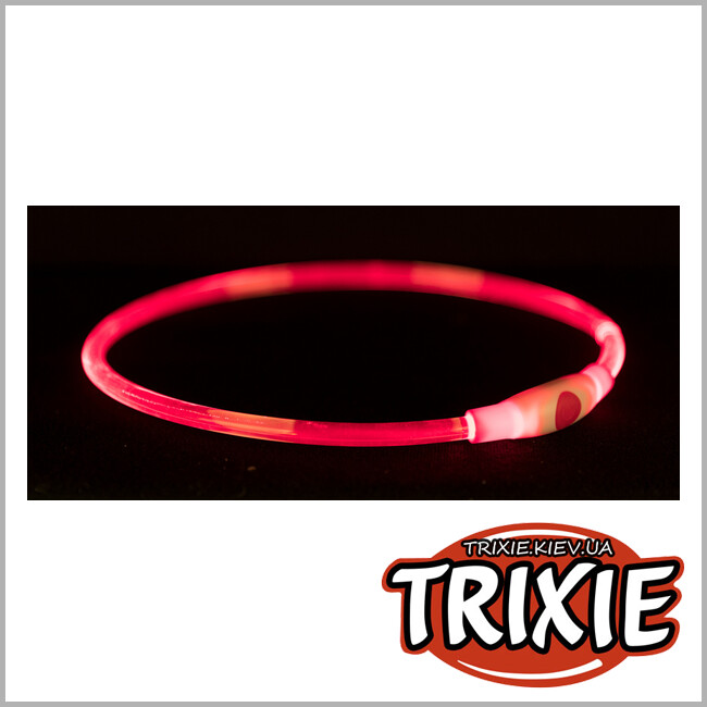 ТРИКСИ Украина - Светящийся USB ошейник для собак TRIXIE(Размер: 40см/o8мм)