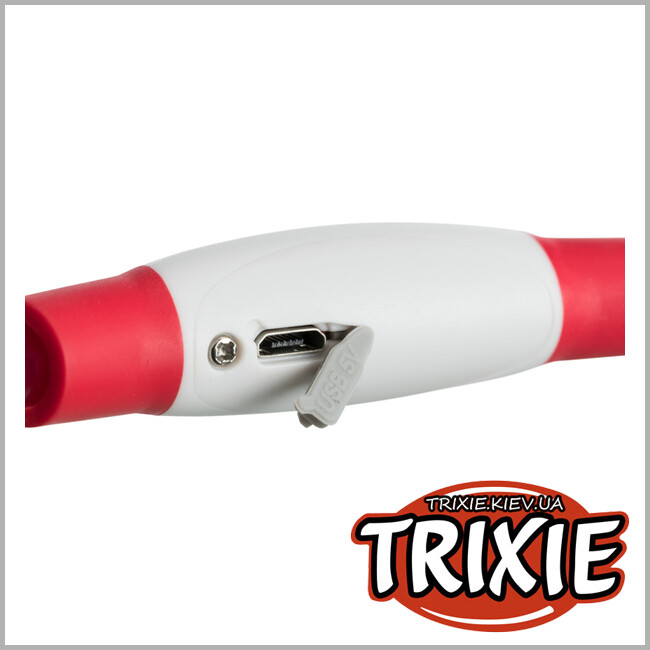 ТРИКСИ Украина - Светящийся USB ошейник для собак TRIXIE(Размер: 40см/o8мм)