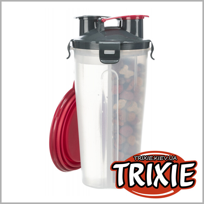 ТРИКСИ Украина - Контейнер д/еды и воды TRIXIE (пластик, 2х0.35л/11х23см)