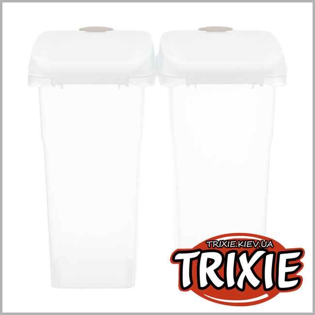 ТРИКСИ Украина - Контейнер для хранения корма TRIXIE (15 л/22 × 41 × 33 cм, белый)