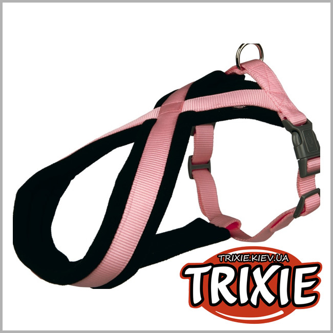 ТРИКСИ Украина - Шлея для собак TRIXIE Premium (Размер: 35–50 см/20 мм, Цвет: розовый)