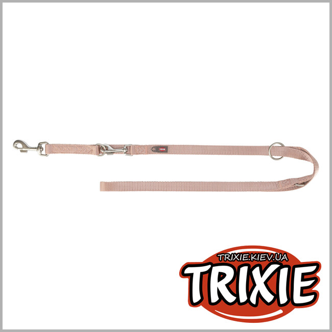 ТРИКСИ Украина - Поводок для собак Trixie 200535 Premium регулируемый M–L 2 м 20 мм светло-розовый