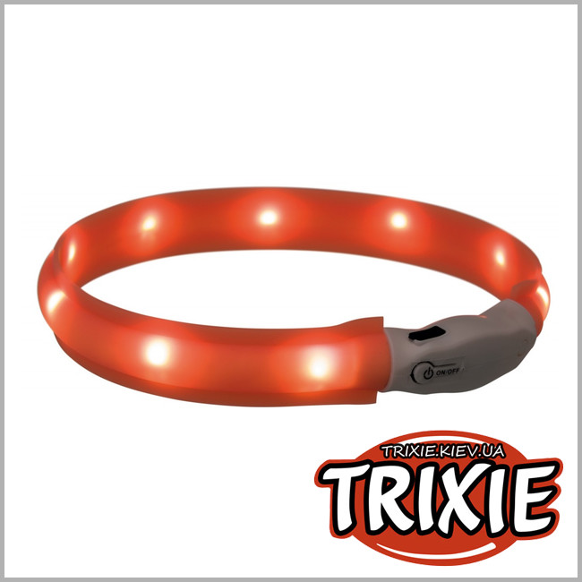 ТРИКСИ Украина - Светящийся ошейник для собак TRIXIE (Размер: 50см/25мм)