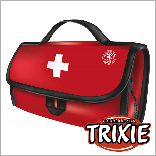 ТРИКСИ Украина - Аптечка Premium  для котов и собак Trixie First Aid Kit (17 различных компонентов 38 штук)