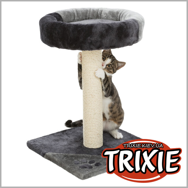 ТРІКСІ Україна - Junior драпак/будиночок Trixie 43712 "Tarifa ", 52см,сірий/чорний