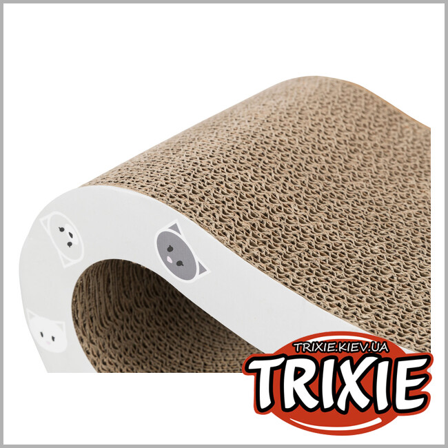 ТРИКСИ Украина - Царапка для кошек Trixie 48002 Волна Mimi с кошачьей мятой картон 48х16х22 см