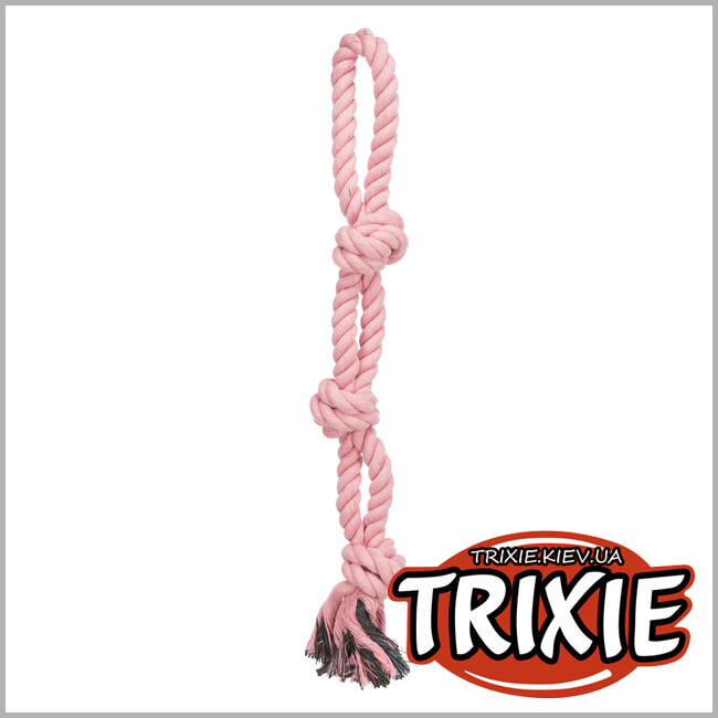ТРИКСИ Украина - Канат с 3 узлами  Trixie DentaFun Playing Rope (500g / 60cm)
