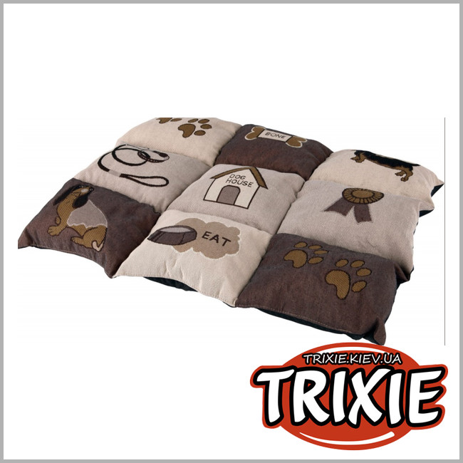 ТРИКСИ Украина - Подстилка Trixie Patchwork Cushion (жакард 55*40см коричневый/беж)