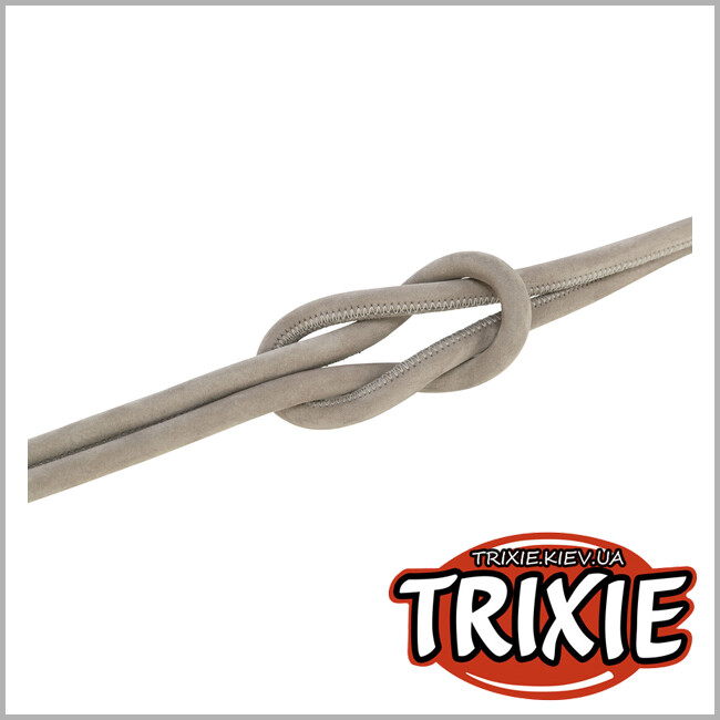 ТРИКСИ Украина - Поводок BE NORDIC ,Trixie 17460 кожа,XS-L: 1.20м/8мм, серый