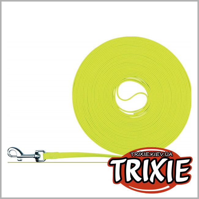 ТРИКСИ Украина - Поводок для тренировок  TRXIE Easy Life ( Размеры : 12.5 м/10мм,жёлтый неон )